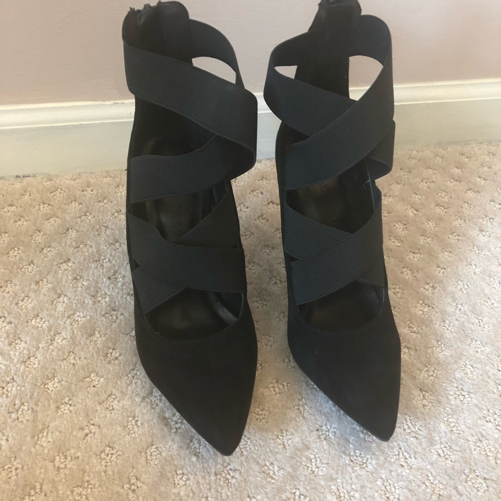 Strappy Black Pumps